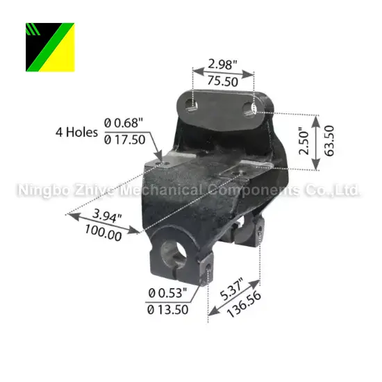 Bagian Depan Gantungan Pengecoran Investasi Busa Hilang Besi Ulet